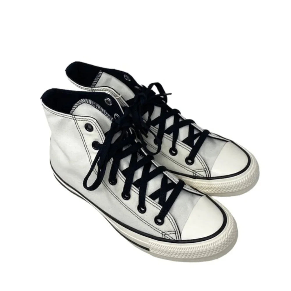 Converse Ctas High Top Sneakers Women Canvas White Black Custom A05960C-WWBLWBLG - Picture 7 of 10